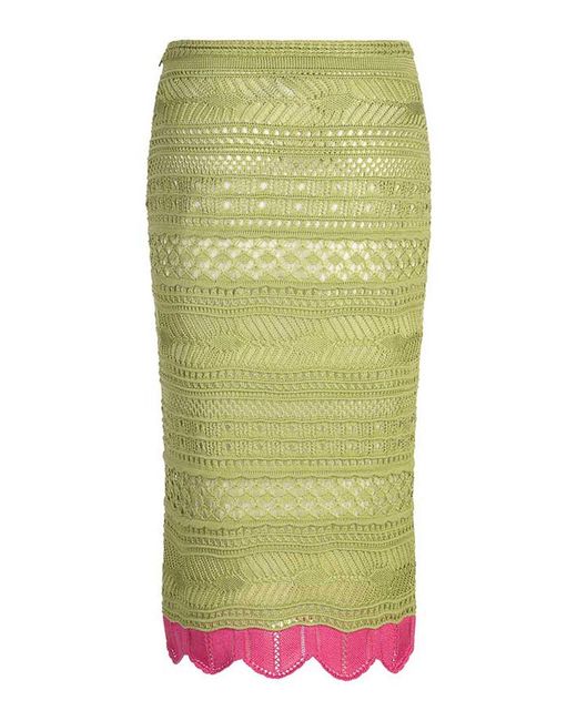 Roberto Cavalli Green Skirts