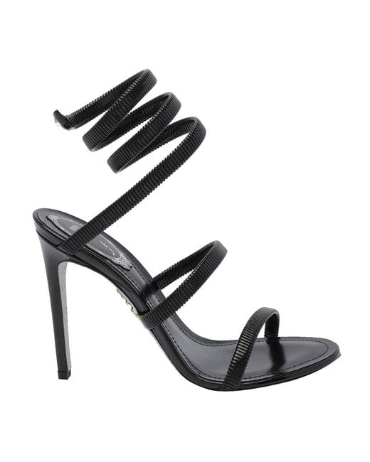 Rene Caovilla Black Juniper Pump Sandals