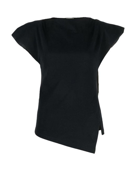 Isabel Marant Black Sebani Asymmetric T-Shirt