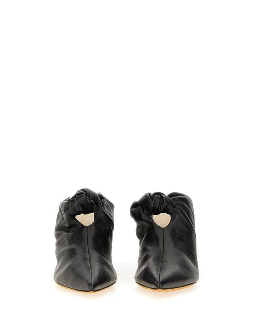Khaite Black Mules
