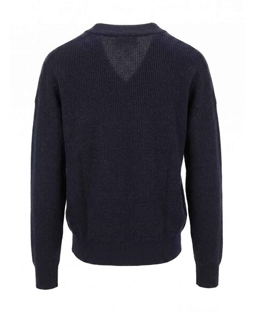 Peserico Blue V-Neck Sweater