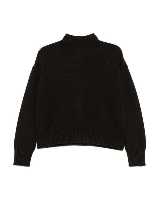 Vanisé Black High Neck Pullover