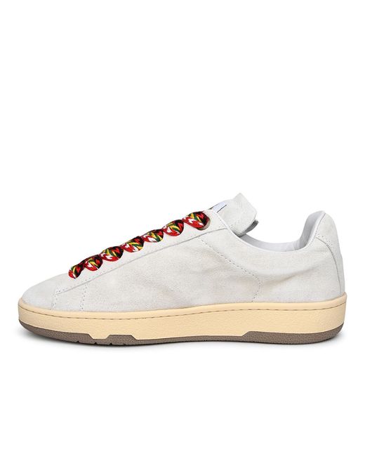 Lanvin Pink Lite Curb Leather Sneakers for men