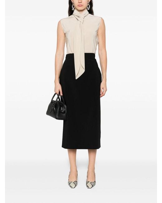 Alberta Ferretti Black Stretch Virg