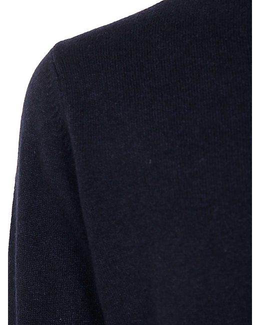 FILIPPO DE LAURENTIIS Blue Long Sleeves Round Neck for men