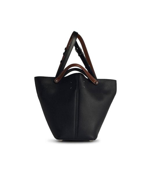 Maison Margiela Black Dress Age Leather Bag
