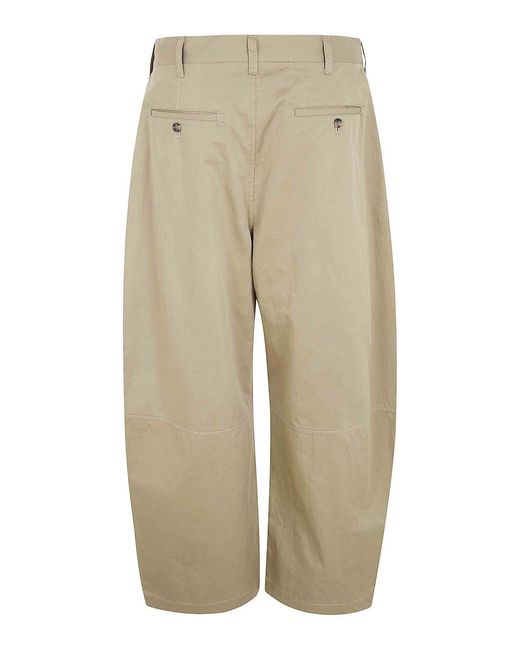 Comme Des Garcons Hommes Plus Natural Light Cotton Double Pinces Trousers for men