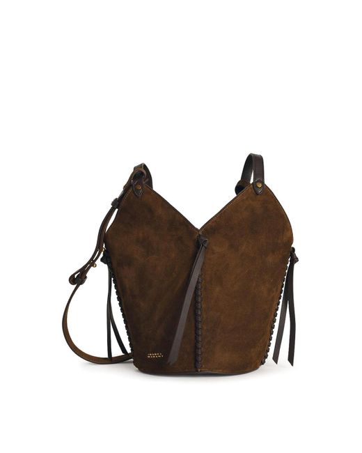 Isabel Marant Brown Tampa Mini Bucket Bag