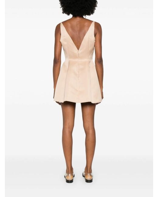 Marni Natural Duchess Satin Mini Dress