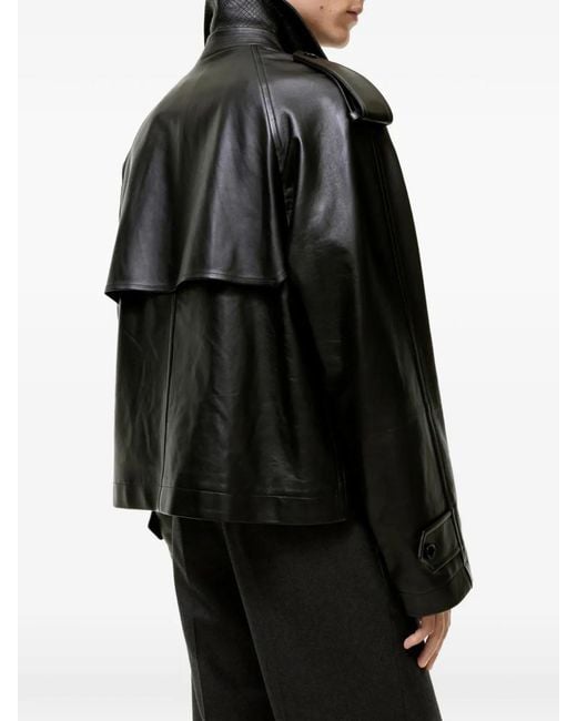 Burberry Black M Leather Jacket for men