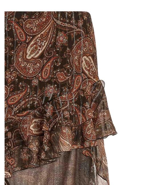 ANDAMANE Brown Camelia Skirt