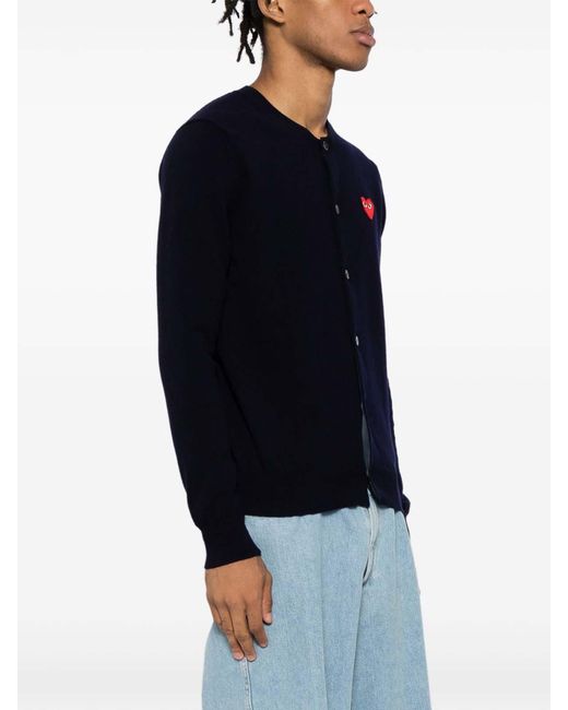Comme des Garçons Black Wool Cardigan for men