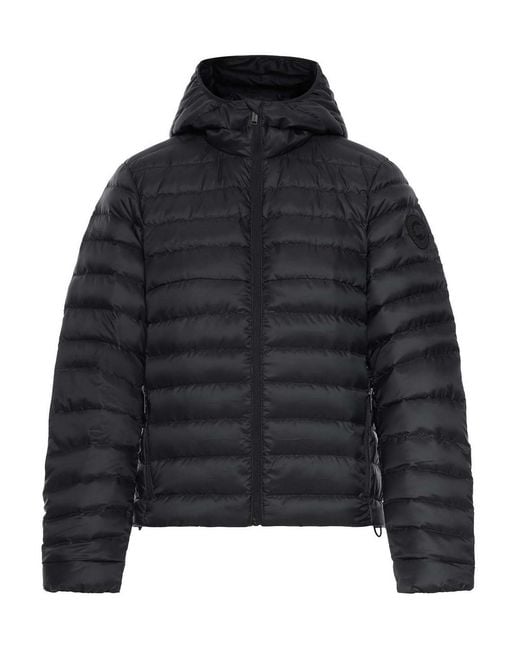 Canada Goose Black Aethera Tonal Label Hooded Jacket