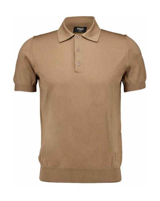 Fendi Natural Polo Light Wool for men