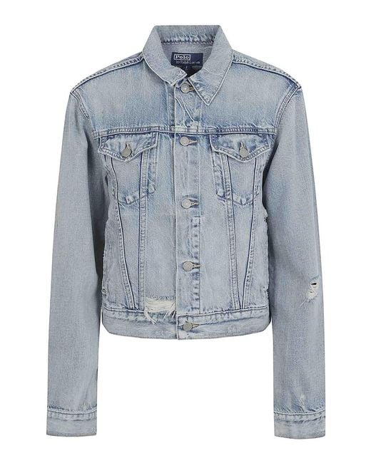 Polo Ralph Lauren Blue Trucker Jacket