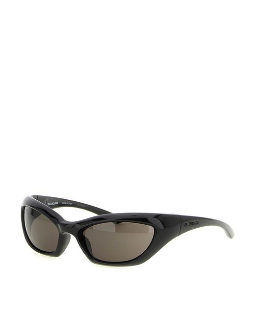 Balenciaga Gray Racer Sunglasses for men