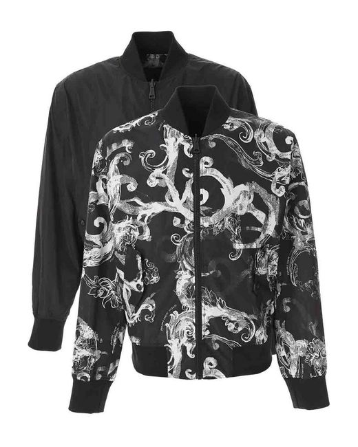 Versace Jeans Black Reversible Jacket for men