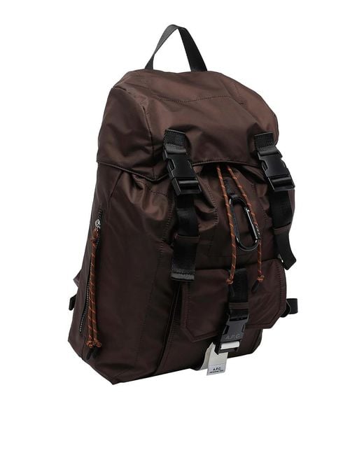 A.P.C. Black Treck Backpack for men