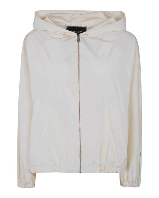 Fabiana Filippi Gray Bomber Sport Light Jacket