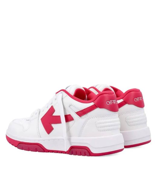 Off-White c/o Virgil Abloh Pink Out Of Office S Calf Leather Sneakers