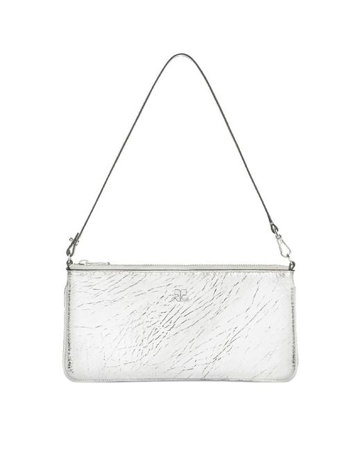 Courreges White Naplack Bag With Logo
