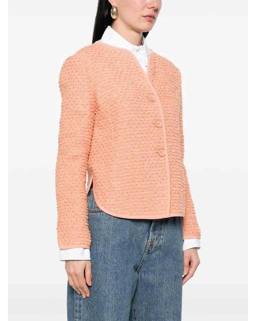 Emporio Armani Pink Wool Blend Jacket