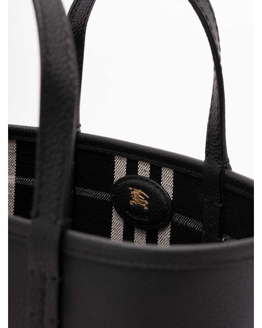 Burberry Black C&L Mini Reversible Tote