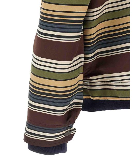 Sacai Black 'Horizontal Stripe' Blouson for men