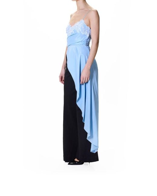 Moschino Blue Top Asimmetrico