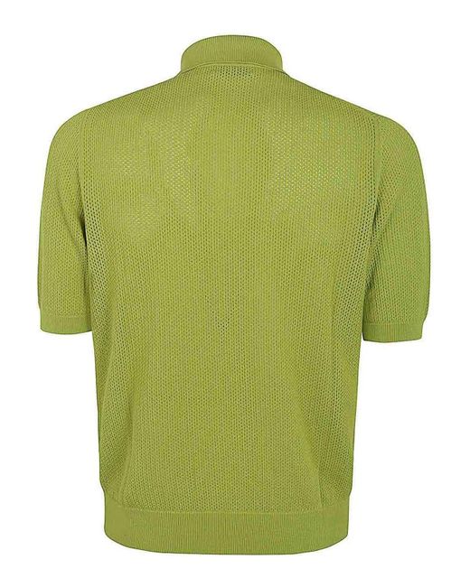 Ballantyne Green Polo Neck Pullover for men
