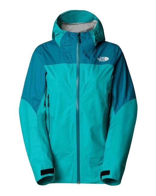 The North Face Blue Colour-Block Waterproof Jacket