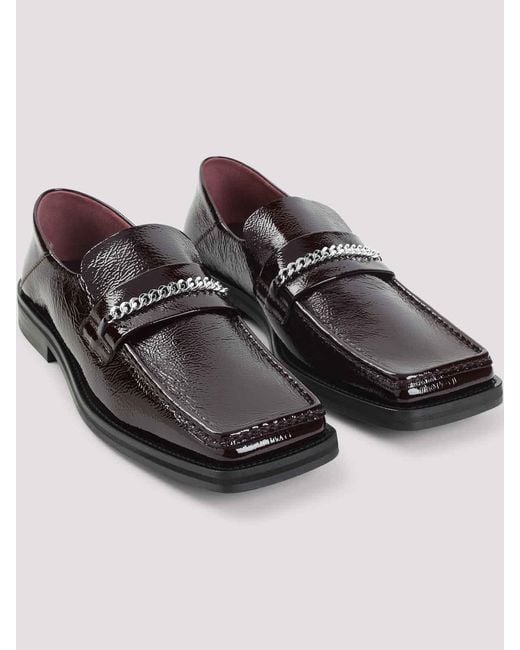 Martine Rose White Martin Rose Fold Back Loafers for men