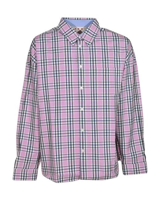 Marni Purple Shirts for men