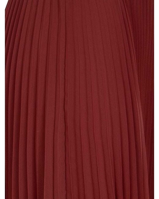 Twinset Red Draped Skirt