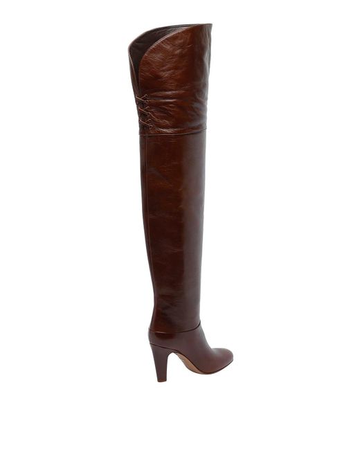 Chloé Brown And Eve Pump Boots