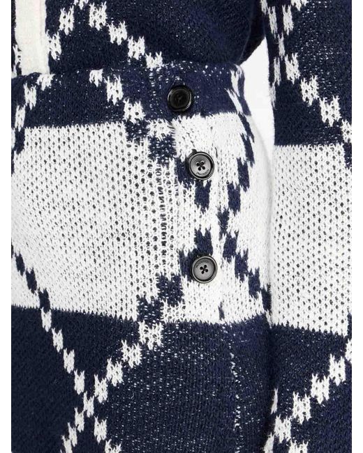 J.W. Anderson Blue Fairisle Mini Skirt