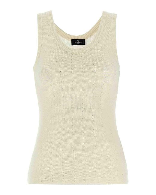 Etro Natural Punched Top