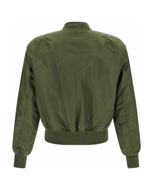 Entire studios Green Nylon Bomber Jacket for men