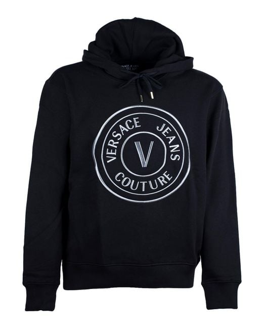 Versace Jeans Couture Blue Cotton Hoodie for men