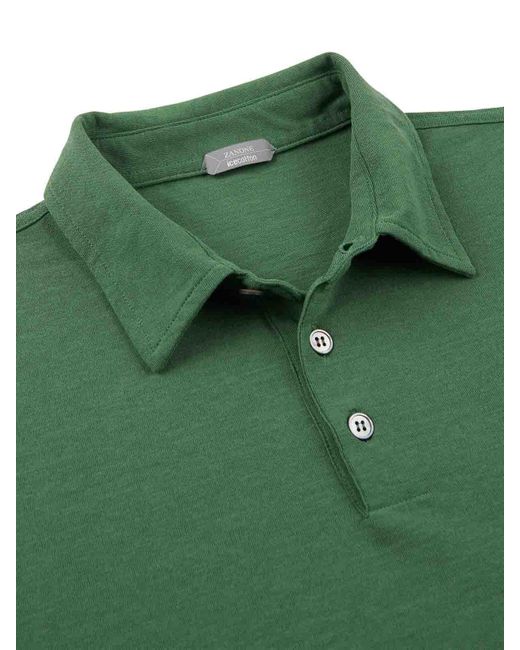 Zanone Green Polo for men