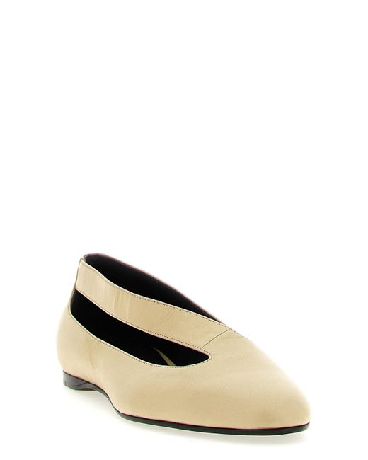Khaite Natural 'Diana' Ballet Flats