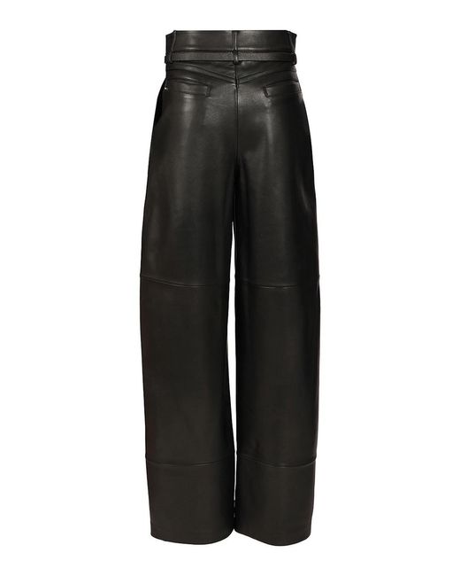 Sportmax Black Nappa Trousers