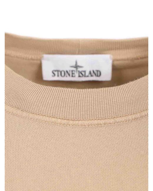 Stone Island Natural Organic Cotton Sweatshirt for men