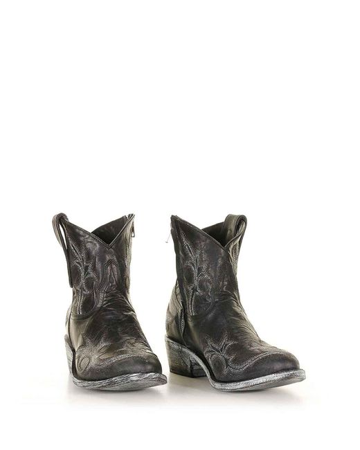 Mexicana Gray Agave Texan Ankle Boot