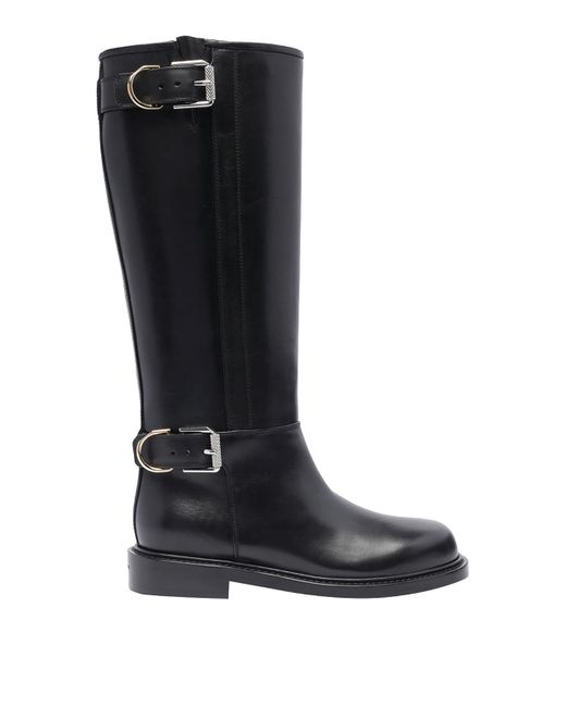 Givenchy Black Voyou Flat Boot