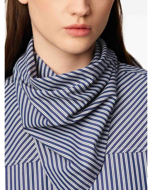AMI Blue Bandana Cotton Dress