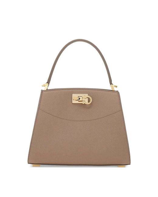 Ferragamo Natural New Studio Extra Small Box Bag