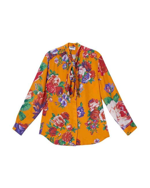 Moschino Orange Roses Shirt