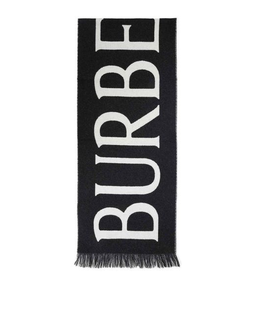 Sciarpa Del Logo di Burberry in Black