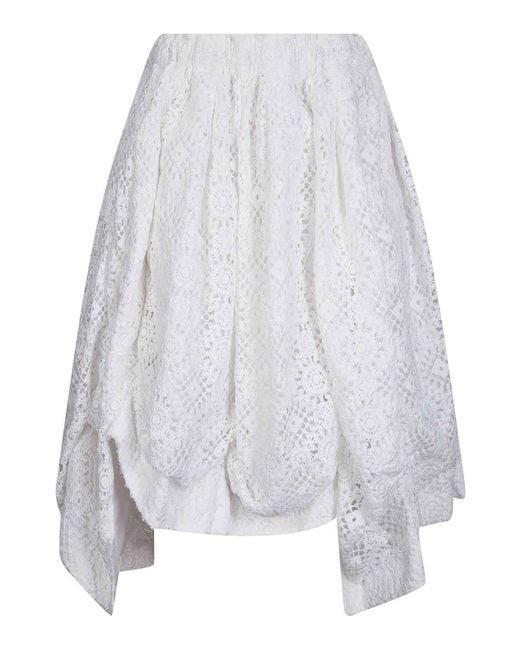Comme des Garçons White Ladies Pants